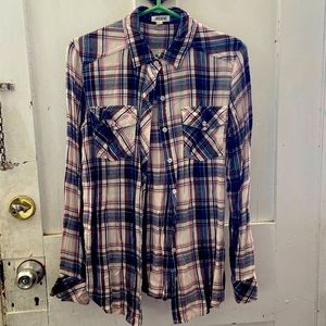 BNWOT Ardene plaid shirt